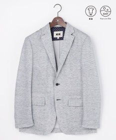 JOSEPH ABBOUD リラックスクールビズ【フランス産リネン×日本の技術/ストレッチ】ノルマンディーリネントップジャージージャケット