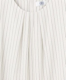 J.PRESS LADIES L シアーストライプ&チェック カットソー