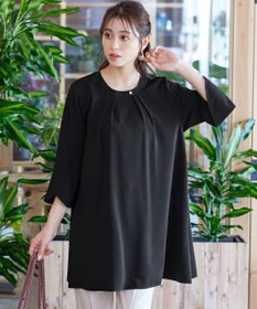 Tiaclasse 【洗える】花びらスリーブチュニックブラウス