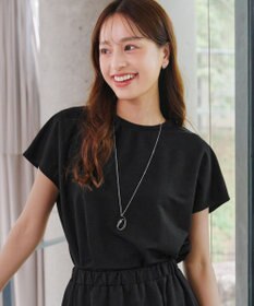 Tiaclasse 【洗える】フレンチスリーブカノコトップス