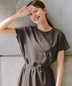 Tiaclasse 【洗える】フレンチスリーブカノコトップス