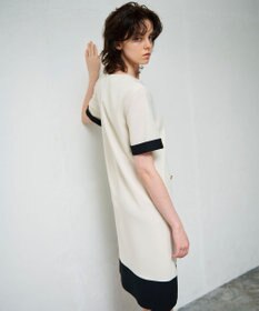 GRACE CONTINENTAL ビジューエンブレムワンピース