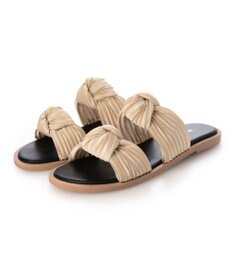 MODE ET JACOMO <carino>プリーツスポンジサンダル