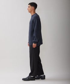 UNFILO MENS ヘアリー クルーネックニット