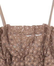 earth music&ecology キラキラフラワー刺繍ビスチェ