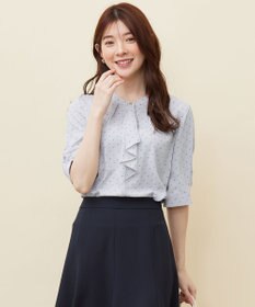 ANY SIS S 【洗える】ラッフルボウ ブラウス