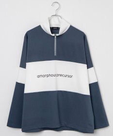 WEGO ドルマンポンチハーフジップロンT