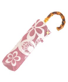 槇田商店 Kirie 蝶々 ワインレッド 折りたたみ傘