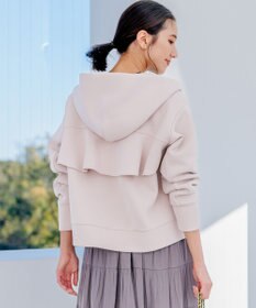 組曲 フード付きバックフリル パーカー