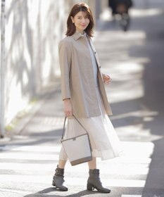 J.PRESS LADIES azulejoスクエアプリント スカーフ