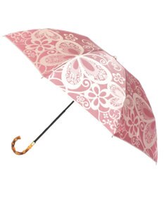 槇田商店 Kirie 蝶々 ワインレッド 折りたたみ傘