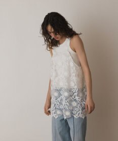 GRACE CONTINENTAL フラワーレースキャミソール