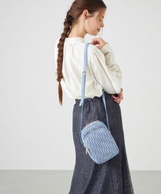 LA BAGAGERIE ランダムプリーツショルダーバッグ タテ