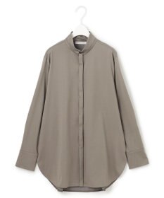 ICB L 【洗える】 ブラウスライクジャージー ロングシャツ
