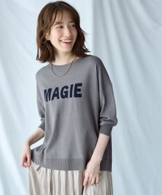 ANY L 【洗濯機可】インターシャロゴニット