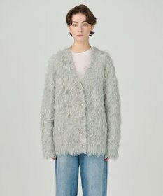 GRACE CONTINENTAL シャギーニットカーディガン