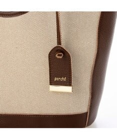 UNBILLION ペルケ perche / キャンバス・牛革トリミング2wayトート