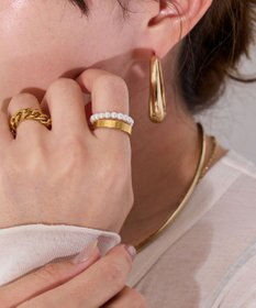 Phoebe 【伸びるリング】バブルフィットリング　パール3mm