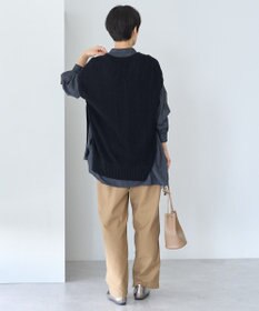 AMERICAN HOLIC ＳＥＴ　イージーケアギャザーシャツ＋ニットベスト