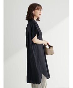 Green Parks ミディ丈半袖シャツワンピース