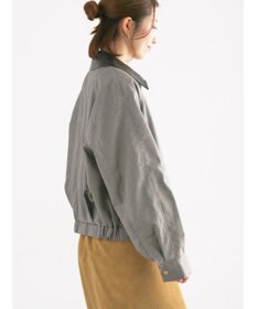 Te chichi ファブリックアソート衿付きブルゾン