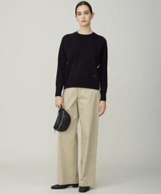 ICB 【30th ANNIVERSARY】 カシミヤブレンド 配色デザインプルオーバー