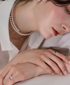 Phoebe 【伸びるリング】バブルフィットリング　パール3mm