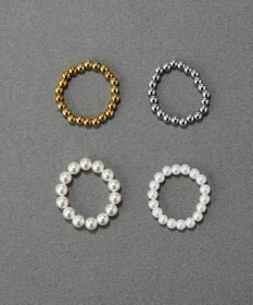 Phoebe 【伸びるリング】バブルフィットリング　パール3mm