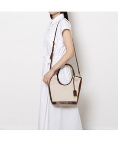 UNBILLION ペルケ perche / キャンバス・牛革トリミング2wayトート