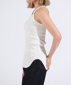 LENO TANK TOP　テレコタンクトップカットソー