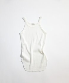 LENO TANK TOP　テレコタンクトップカットソー