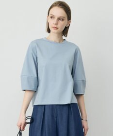 ICB L シャツジーナプレーディング ランタンスリーブカットソー