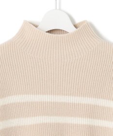 23区 【Oggi2月号掲載/洗える】ウールカシミヤ ボーダー ニット