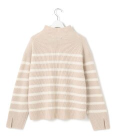 23区 L 【Oggi2月号掲載/洗える】ウールカシミヤ ボーダー ニット
