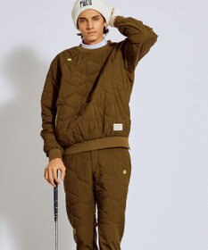 PW CIRCULUS 【撥水加工 / ストレッチ】【MEN】キルティング中綿プルオーバー ゴルフ