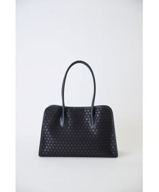 MIYABIYA 【撥水加工】篭目柄エンボスボンディングラウンドトート