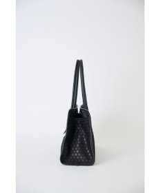 MIYABIYA 【撥水加工】篭目柄エンボスボンディングラウンドトート