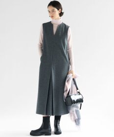 23区 S 【滝沢眞規子さん着用/WEB限定カラーあり】ウーステッドウール リブタートル ニット