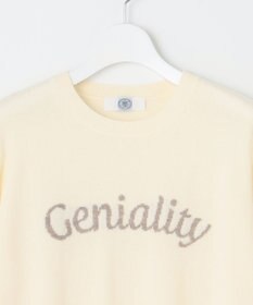 J.PRESS LADIES 【洗える】CASHMERE BLEND ロゴ ニット