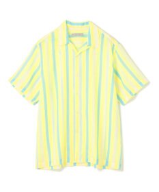 UNFILO MENS シアーメッシュプリント オープンカラーシャツ【ギフトにもおすすめ】