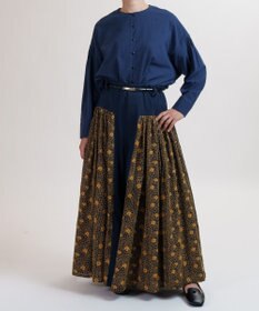 muuc コットンローン長袖ブラウス