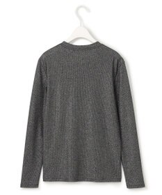 ICB L 【洗える】 シャイニーリブテレコ プルオーバー