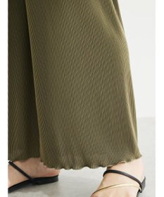 Green Parks プリーツ風カットパンツ