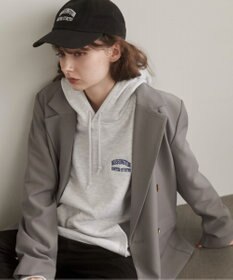 WEGO 【ANGIE VINTAGE】ワンポイント刺繍スウェットパーカー