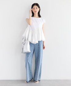 YECCA VECCA アシメペプラムカットソー