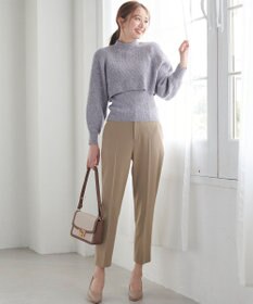 ANY SIS 【保温性あり/洗える】サーモ 2WAYストレッチ テーパード パンツ