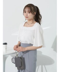 earth music&ecology ２ＷＡＹショルダースリットブラウス