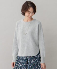 自由区 L 【洗える】シャイニールレックス ドルマンスリーブニット