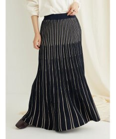 CRAFT STANDARD BOUTIQUE 配色ストライプニットスカート