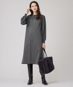 自由区 L 【洗える】エアーポンチ ワンピース